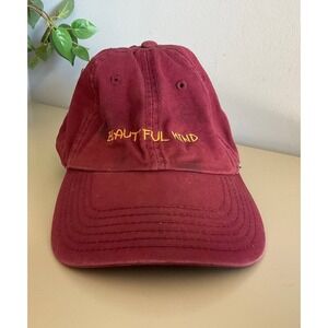 Jon Bellion Maroon Beautiful Mind Hat Cap Vintage Rare Burgundy Red